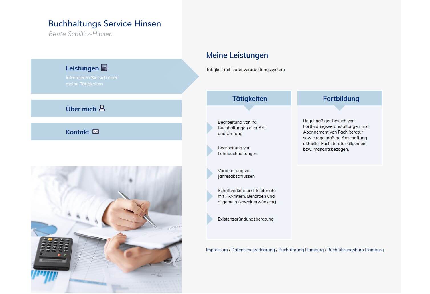 Image of Gewissenhafte Buchhaltung in Hamburg: Buchhaltungsservice Beate Hinsen