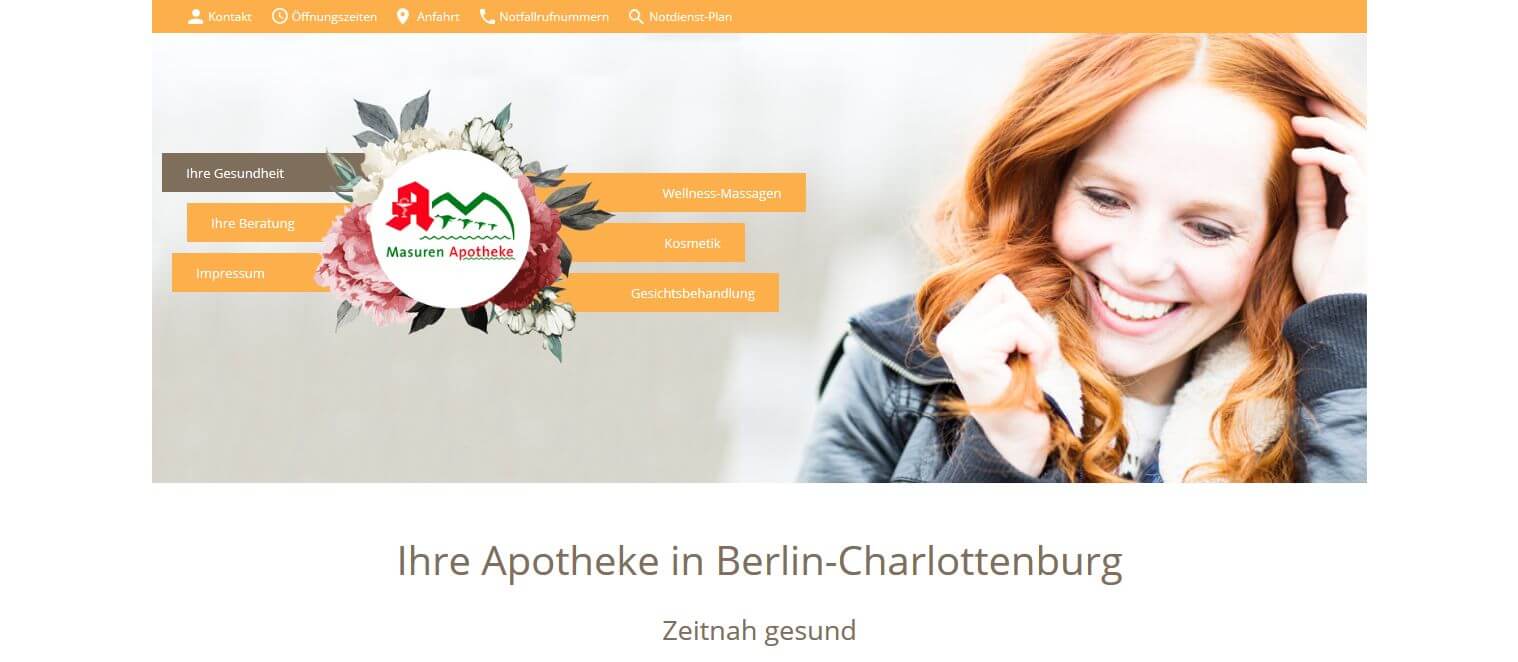 Image of Apotheke mit Wellnessfaktor in Berlin-Charlottenburg: Masuren-Apotheke, Jutta Krebs e.K.