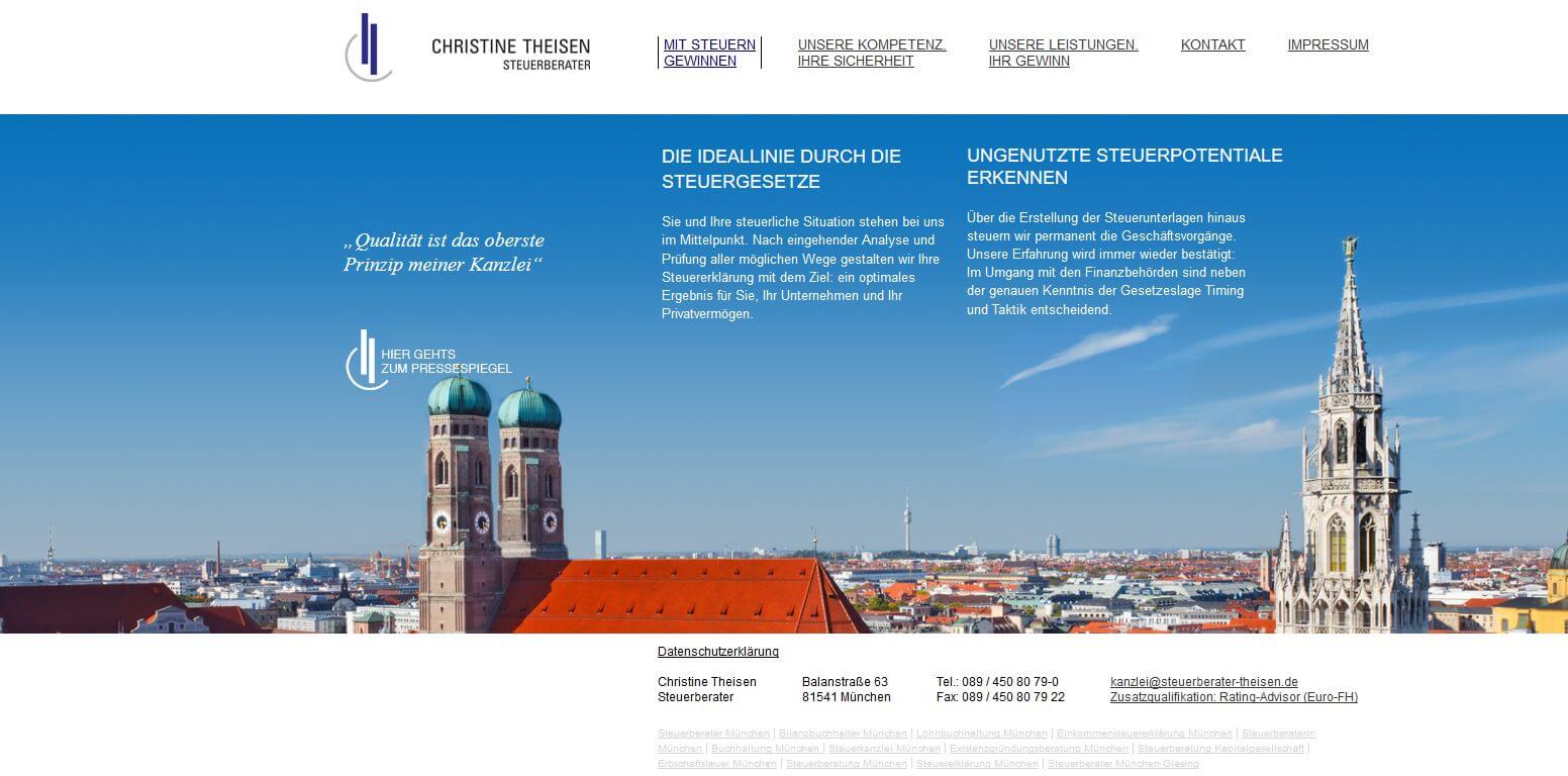 Image of Fundierte Steuerberatung in München: Steuerberaterin Christine Theisen