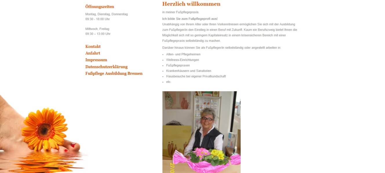 Image of Fußpflegeausbildung: Intensivkurs in der Fußpflegeschule Ute Cramer in Bremen