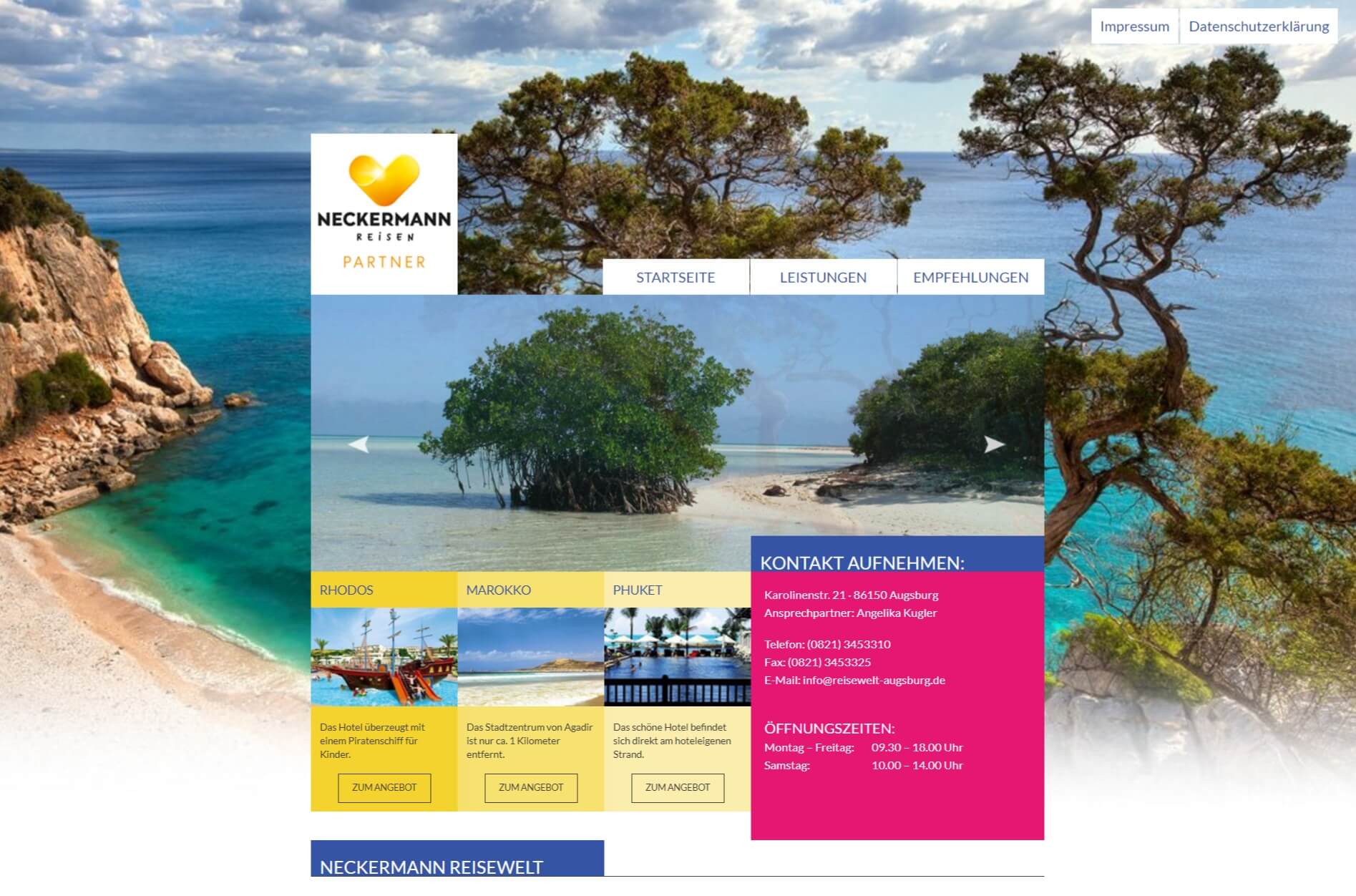 Image of Traumurlaub einfach buchen: Reisebüro Reisewelt Augsburg