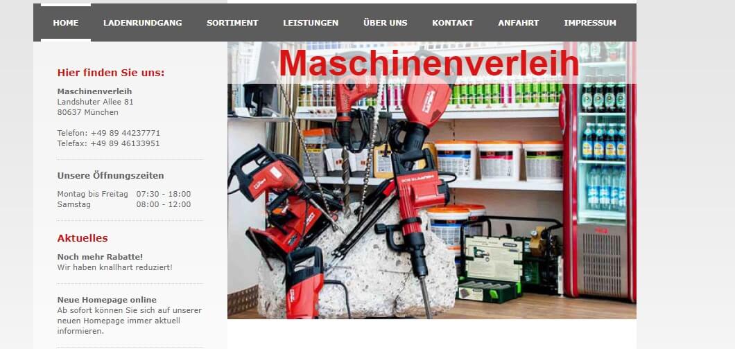 Image of Maschinenverleih in München