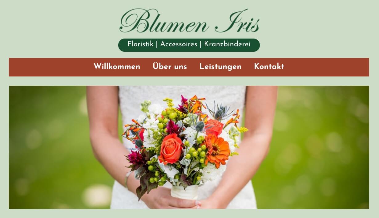 Image of Hochwertige Floristik: Blumen Iris in Hünxe