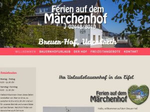 Bild zum Artikel: Idyllischer Ferienhof mit familiärer Atmosphäre: Breuer-Hof in Hellenthal